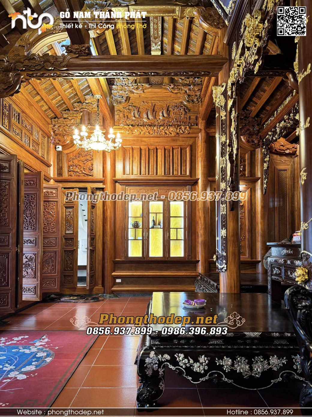 Hệ thống ánh sáng trong công trình nhà gỗ cố truyền